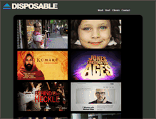 Tablet Screenshot of disposabletelevision.com